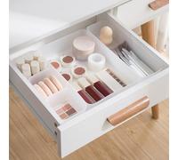 poeland Lot de 5 boîtes de rangement pour tiroir de chambre à coucher, commode, salle de bain, cuisine, givré