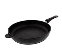 Poêle Ø 32 cm ""Façon pierre"" - PRADEL EXCELLENCE - Gamme PREMIUM - Compatible tous feux dont induction. Manche amovible.