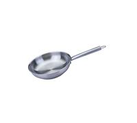 FACKELMANN Poêle à frire ovale de 20 cm de diamètre en acier inoxydable de qualité supérieure - Parfaite pour une cuisson nette sur tous les types de plaques de cuisson, y compris l'induction