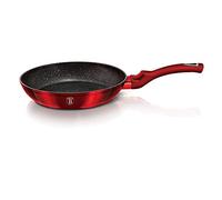 Poêle 20cm Rouge Metal, Revêtement Marbre- Aluminium Turbo induction