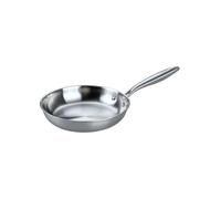 Fackelmann 66270 Poêle 24 cm en Acier Inoxydable 18/10, Structure Triply, Tous Feux Compatible Induction et Four, Cuisson Saine Sans PFAS, Utilisation Intensive, Passe au Lave-Vaisselle, Manche Riveté