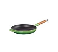 LE CREUSET Sauteuse en fonte émaillée avec manche en bois 28 cm Vert