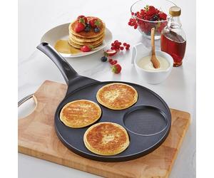 Poêle 4 blinis ou pancakes à induction 26,5 cm Mathon