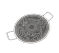 Poêle à Barbecue Antiadhésive Traditionnelle Coréenne à Conduction Thermique Rapide et Efficace pour la Maison, L'intérieur et L'extérieur, Poêles de Cuisine pour 4 à 6 Personnes en Acier