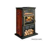 Poêle à bois 12kw bordeaux 350104lbor