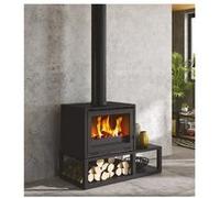 Poêle à Bois - GODIN - Tobias - 7 kW - Rdt 76,53% - Bûches 50 cm