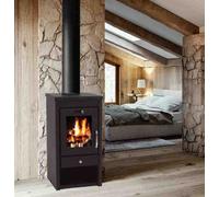 Poêle à bois 7kW Poêle en faïence Poêle d'atelier Poêle de chauffage Cheminée A 56310
