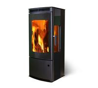 Poele a bois Supra ANAYA TRI VISION Puissance 7 kW, Vision verticale, tri vision, acier, noir, sortie arrière/dessus, étanche, eco design