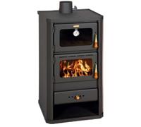 Poêle à bois avec compartiment de cuisson, modèle Prity FM Ceneric | Chambre de cuisson intégrée pour la cuisson traditionnelle et efficacité énergétique A BimSchV 2 EcoDesign