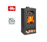 Poêle à Bois avec Four BALKAN ENERGY Troy 7.8kW