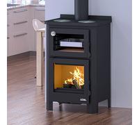 Poêle à bois avec four et plaque de cuisson Pramoda 14 kW