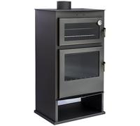 Poêle à Bois avec Four Modèle MULHACEN Bûcher 11,60 KW. Inclut un plateau en acier inoxydable pour les rôtis et la grille. [Classe énergétique A]