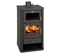 Poêle à Bois avec Four Prity FM 12.1 kW,Classe énergétique A