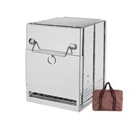 Poêle à Bois - Brûleur en Acier Inoxydable Pliable | Réchaud pour la Cuisine en Plein Air,Pour Jardin Terrasse Familiale Amis Préparation De Plats