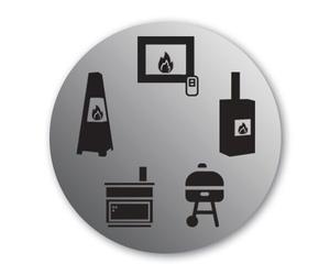 Poêle à bois Brunner Iron Dog 07 | 7 kW Porte coupe-feu à gauche