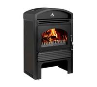 Poêle à bois Bruno Valencia 17,9 kW Hydro revêtement noir