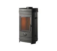 Poele a Bois INVICTA Chatel - Puissance optimale: 8 kW - Max: 12 kW- Bûches 34 cm max - Fonte - Fabriqué en France - Ecodesign