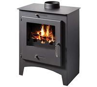 Poêle à bois Cheminée Bûche Brûleur Multi Fuel Top Conduit 8/11 kW Bora