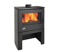 Poêle À Bois Chinon 8,5kw Acier Émaillé Gris Argente Godin - 362113grisarg