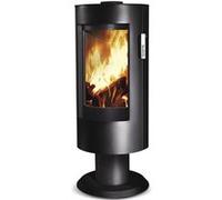 Poêle à bois en acier Supra Chloé sur pied 7.1kW 120m²