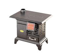 Poêle à bois, cuisinière en fonte avec cheminée et accessoires, cuisinière à bois efficace, four à bois en fonte pure au charbon de bois, for un chauffage et une cuisine rustiques