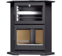 FM Poêle à bois d'angle en acier CH-9 R 11kW avec four inox