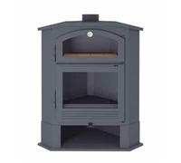 Poêle à bois d'angle FM en acier 14kW avec four