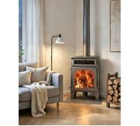Poêle à bois d'angle Juan Panadero R2 Four Max. 11 kW / Haute efficacité 85 % / Four supérieur / Triple combustion