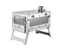 Poêle à bois de camping, chauffage de tente, facile à plier et à transporter, multifonctionnel(S)