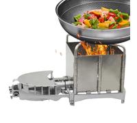 Poêle à bois de camping | Cheminée au charbon végétal portable | Poêle à bois pour cuisine à bois | Pour une utilisation en plein air comme les voyages, pique-nique, barbecue, fête, réunion, patio et