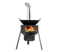 Poêle à bois de camping, poêle à bois portable en fer, poêle à bois amovible, poêle à bois amovible, poêle à bois mobile pour randonnée, camping, randonnée, pique-nique