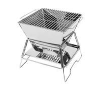 Poêle à bois de camping, poêle à bois portable | Mini poêle à de pique-nique, de camping pour barbecue en acier inoxydable - Poêle d'extérieur pliable et Stable, brûleur à pour