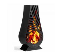 Poêle à bois d'extérieur design LIMA, acier naturel, CookKing, 111483