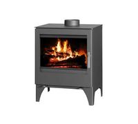 Poêle à Bois Écologique V05 Modena L - Haute Efficacité Énergétique A+ - Blanc