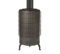 Poêle à bois économique, montage au sol, combustible bois, corps en tôle, L4 ECONOMIQUE, 38 x 38 x 65 cm, 15 kg