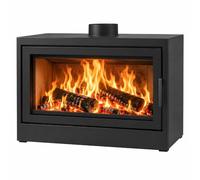 Poêle à bois Edilkamin Bench 65 Evo 13,2 kW sans module, Noir