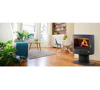 Poêle à bois Eliot 2 Anthracite - Fonte - Raccordement Ø 153 mm