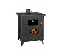 Poêle à bois en fonte avec four et plaques de cuisson Prity FR 14 KW
