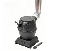 Poêle à Bois en Fonte Épaissie avec Fenêtre Cuisinière à Charbon Sans Fumée for la Maison pour Chauffage Cuisine Quotidienne Villa Abri et Refuge