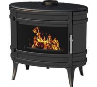 Poele a bois en fonte INVICTA Mandor - Puissance optimale: 12 kW - Max: 18kW - Bûches 33 cm max - Fabriqué en France - Ecodesgn