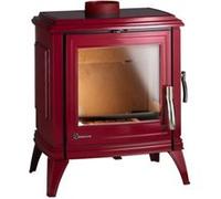 Poêle à bois en fonte Invicta Sedan M Rouge 10 kW 120m²