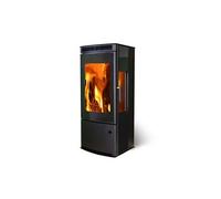 Poele a bois Supra ANAYA TRI VISION Puissance 7 kW, Vision verticale, tri vision, acier, noir, sortie arrière/dessus, étanche, eco design