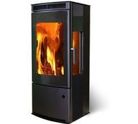 Poele a bois Supra ANAYA TRI VISION Puissance 7 kW, Vision verticale, tri vision, acier, noir, sortie arrière/dessus, étanche, eco design
