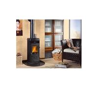Poêle à Bois Panoramique Nordica Super Junior 5 Kw Noir Mod.7111076