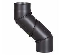 Poele a bois Firefix - R150/UB - Coude de four universel Noir