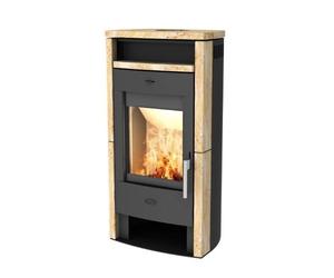 Poêle à bois Fireplace Budapest 6 kW Revêtement en pierre sable