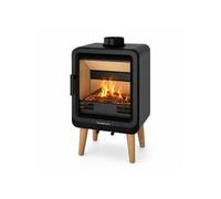 Poêle à bois FLAM 5 kW Acier Fonte Noir