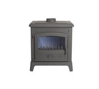 Godin Fonteval Pose libre Bois de chauffage Anthracite, Noir