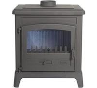 Godin Fonteval Pose libre Bois de chauffage Anthracite, Noir
