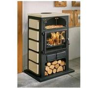 Poêle à bois fonte 12kw noir Godin 350104000338 noir G
